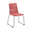 Armen Living Koala and Shasta 5 Piece Outdoor Patio Dining Set in Light Eucalyptus Wood and Brick Red Rope 840254336391 - alternate 9